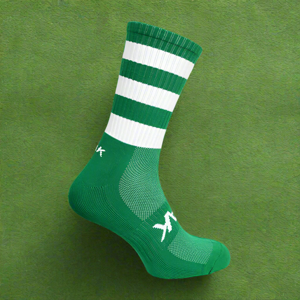 ATAK Shox Mid Socks (Green / White)