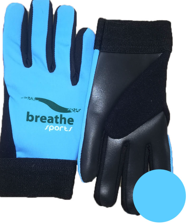 Breathe Gaelic Gloves (Sky Blue / Black)