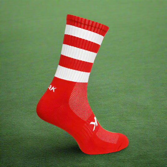 ATAK Shox Mid Socks (Red / White)